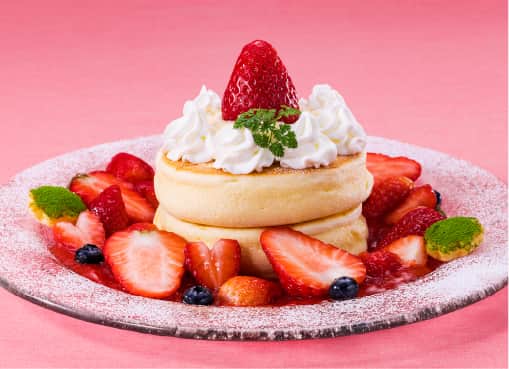 いちごのショートケーキ風ぱんケーキ