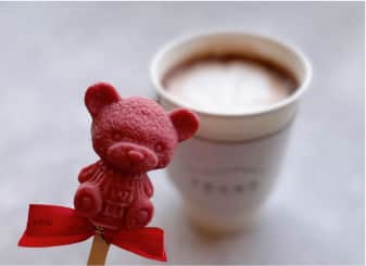 いちごチョコのホットココア